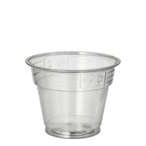 50 Trinkbecher "Hurricane", PET 0,28 L Ø 9,5 cm · 7,3 cm glasklar