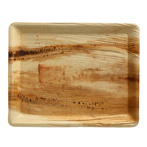 5 x 25 Tabletts, Palmblatt "pure" eckig 2 cm x 26 cm x 32 cm