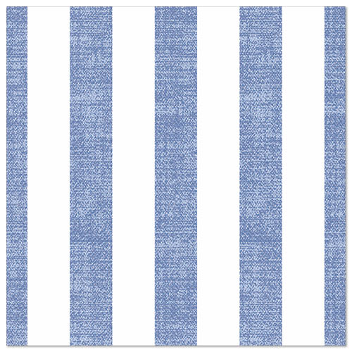 50 Servietten "ROYAL Collection" 1/4-Falz 40 cm x 40 cm blau "Lines"