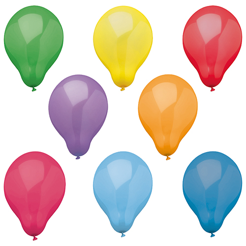 5 x 16 Luftballons Ø 25 cm farbig sortiert