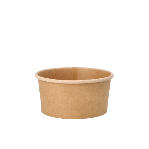 20 x 25 Suppenbecher, Pappe rund 180 ml Ø 9,8 cm · 4,9 cm braun