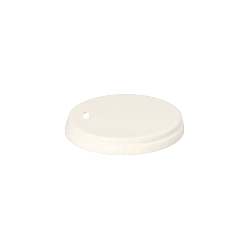 50 Deckel für Trinkbecher, Pappe rund Ø 8 cm weiss