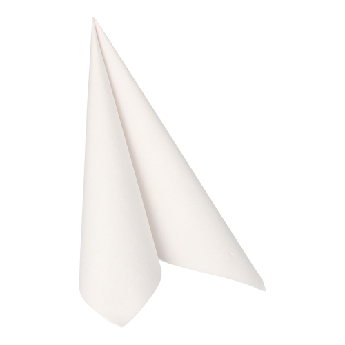 50 Servietten "ROYAL Collection" 1/4-Falz 40 cm x 40 cm weiss in Papierverpackung