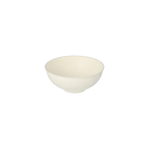 10 x 50 Fingerfood - Schalen, Zuckerrohr "pure" rund 65 ml Ø 7,2 cm · 3 cm weiss