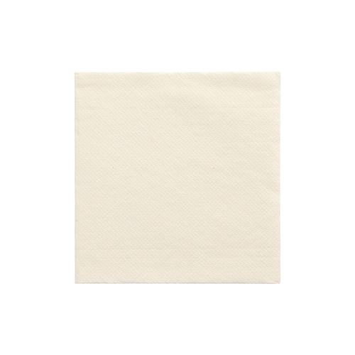 20 Servietten "DAILY Collection" 1/4-Falz 24 cm x 24 cm champagner