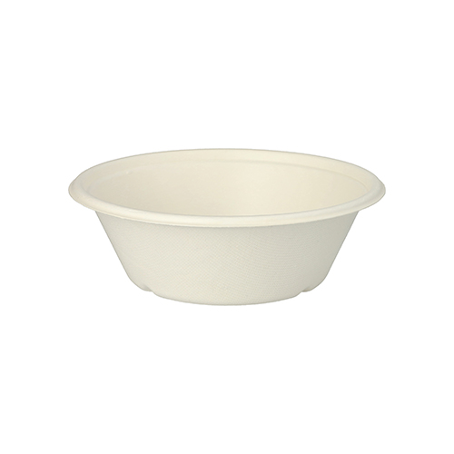 25 Schalen, Zuckerrohr "pure" 600 ml Ø 17 cm · 5,5 cm weiss