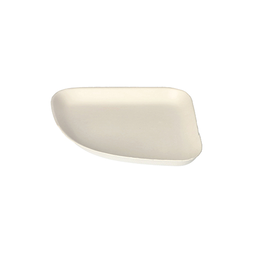 24 Teller 1/4, Zuckerrohr "pure" 1,3 cm x 13 cm x 13 cm weiss "Belle Vie, Ligne Carrée"