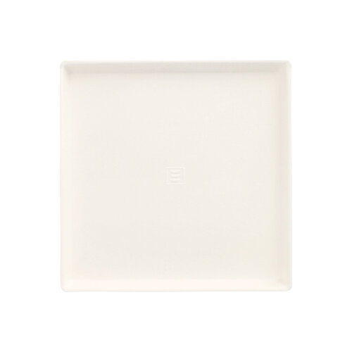 50 Teller Zuckerrohr "pure" eckig 12,5 cm x 12,5 cm x 1 cm weiss "Cella"