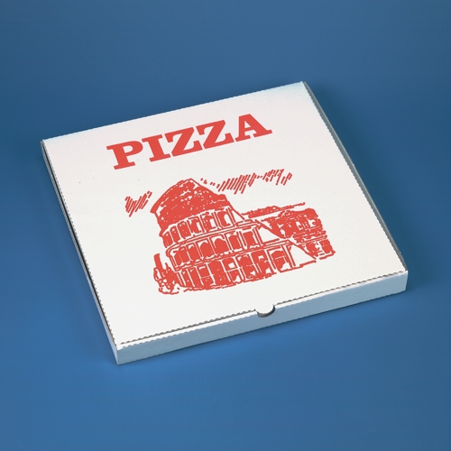 100 Pizzakartons eckig 28 cm x 28 cm x 3 cm
