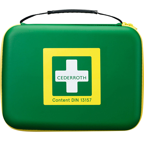 5 x "Cederroth" First Aid Kit Large DIN 13157 26 cm x 31 cm x 8,6 cm grün