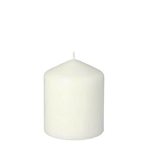 8 x Stumpenkerze Ø 80 mm · 100 mm weiss