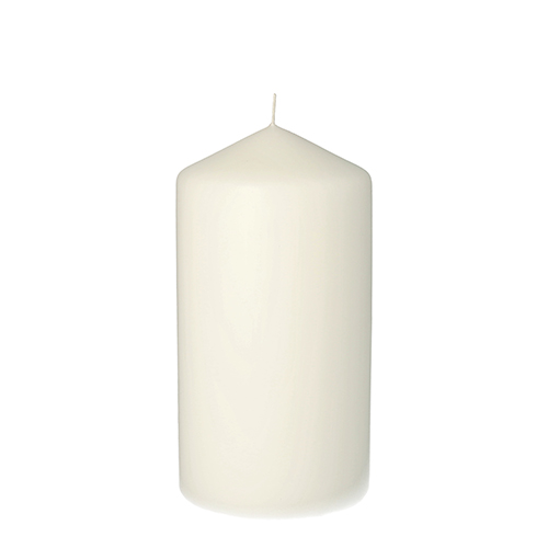 8 x Stumpenkerze Ø 80 mm · 150 mm weiss