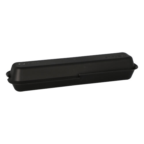 90 "Circulware" Mehrweg-Foodboxen 2 cm x 23,4 cm x 5,85 cm schwarz , 2-teilig