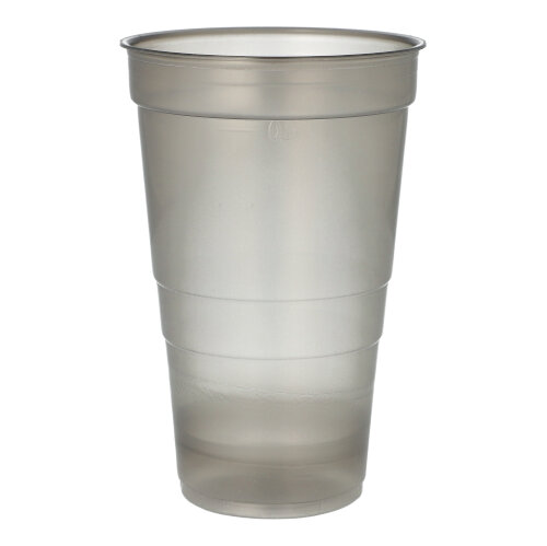 25 Mehrweg-Trinkbecher PP 0,5 L Ø 9,5 cm · 14,4 cm grau