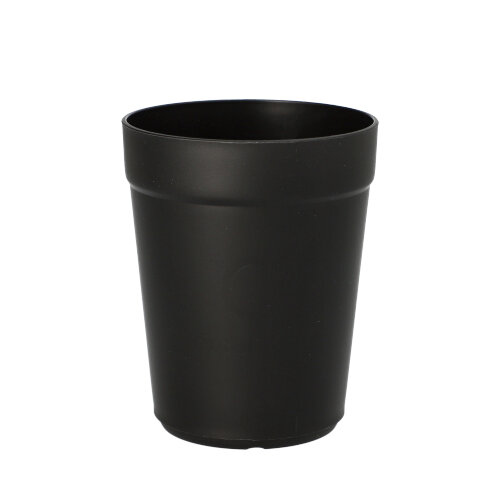 4 x 24 "Circulware" Mehrweg-Trinkbecher PP rund 0,3 l Ø 8 cm · 10 cm schwarz
