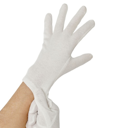 12 Paar "WORK-INN/-PS" Baumwollhandschuhe weiss Größe: L