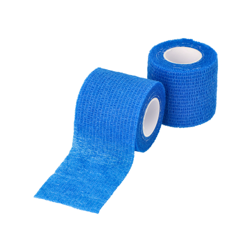 12 x 6 Rollen Pflaster / Bandagen selbsthaftend 5 m x 5 cm blau