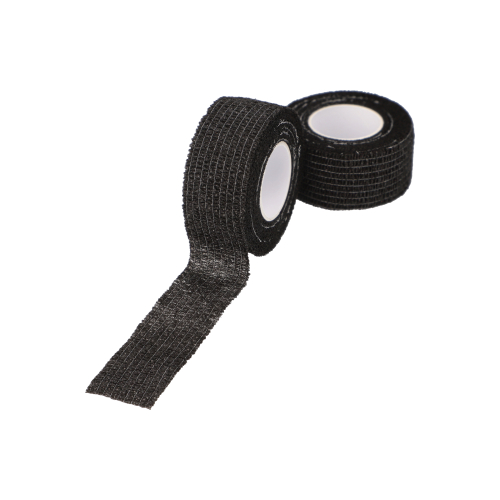 12 x 9 Rollen Pflaster / Bandagen selbsthaftend 5 m x 2,5 cm schwarz