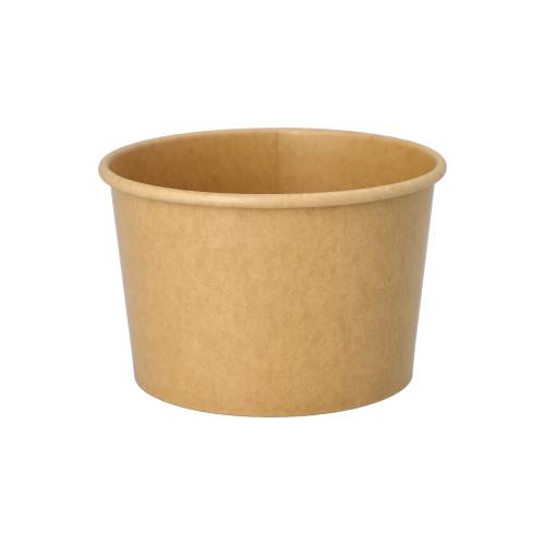 10 x 50 Eisbecher, Pappe 500 ml Ø 11,2 cm · 7,8 cm braun