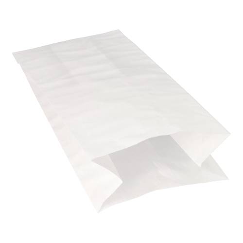 10 x 100 Warmhaltebeutel, Papier mit PE-Einlage 28 cm x 13 cm x 8 cm weiss