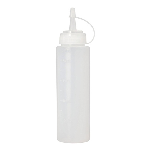6 x 2 Quetschflaschen LDPE (virgin) 230 ml Ø 4,5 cm · 18,5 cm transparent