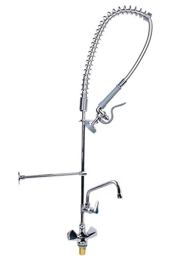 Einloch-Geschirrwaschbrause mit verstellbarer Säule, Mischbatterie und Schwenkhahn - 1.200 mm