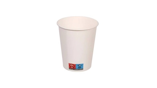 Premium Pappbecher 200 ml. Weiß