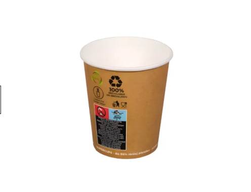 Premium Pappbecher 300 ml. Braun