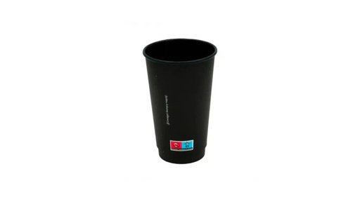 Premium Pappbecher 400 ml. Schwarz