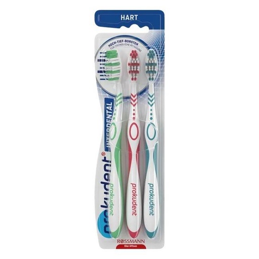 Zahnbürste"interdental", hart | 3er Set