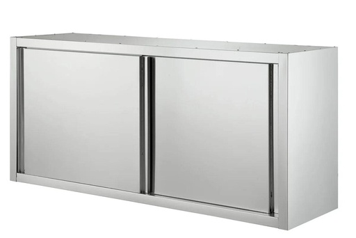 Edelstahl-Hängeschrank mit Schiebetüren, 1000 x 400 x 650 mm