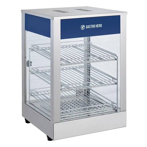 Warmhaltevitrine ECO 350 - mit 3 Ablagen und Beleuchtung
