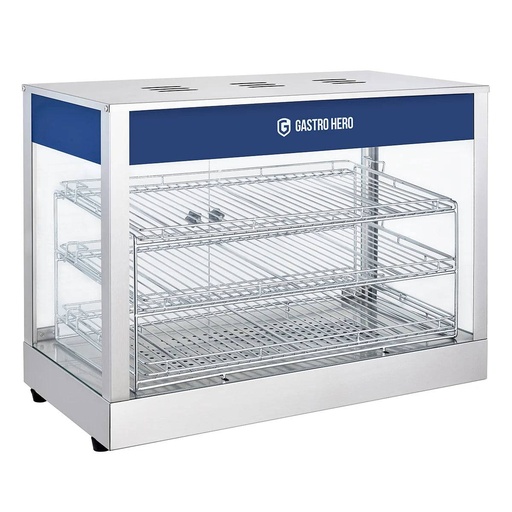 Warmhaltevitrine ECO 700 - mit 3 Ablagen und Beleuchtung