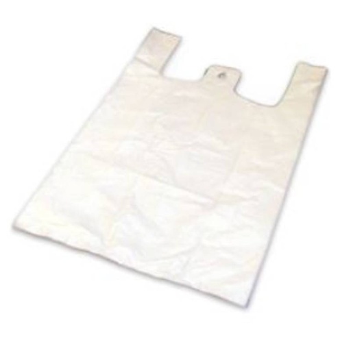 Tragetasche/Hemdchentragetasche Shopper-Bags, MDPE, 280 x 140 x 480 mm, weiß | 1000 Stück