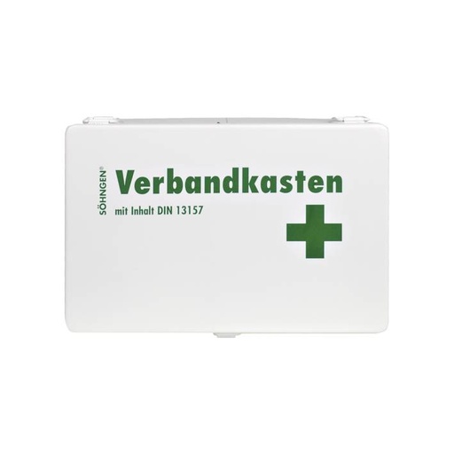 SÖHNGEN® Verbandkasten "KIEL" mit Füllung Standard DIN 13157 | Stahlblech weiß