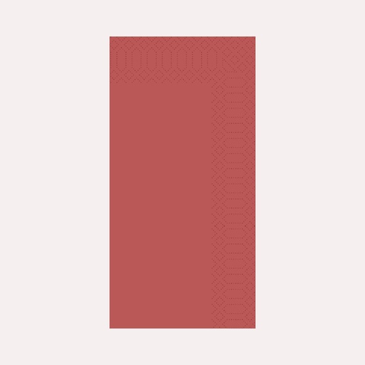 Zelltuchserviette 33x33 cm, 3-lagig, bordeaux, 1/8 Falz