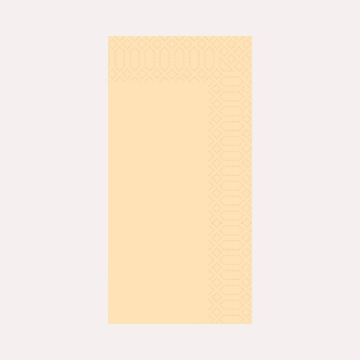 Zelltuchserviette 33x33 cm, 3-lagig, champagner, 1/8 Falz