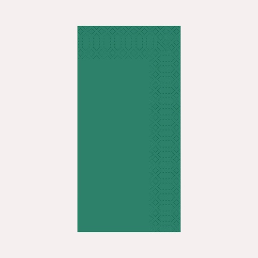Zelltuchserviette 33x33 cm, 3-lagig, grün, 1/8 Falz