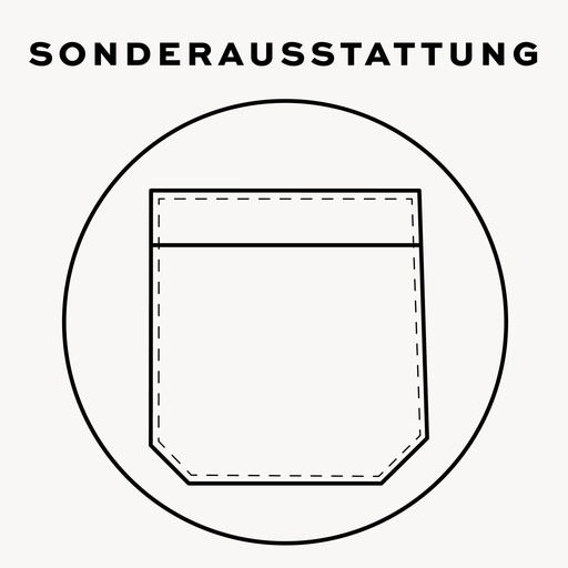 Aufgesetzte Brusttasche