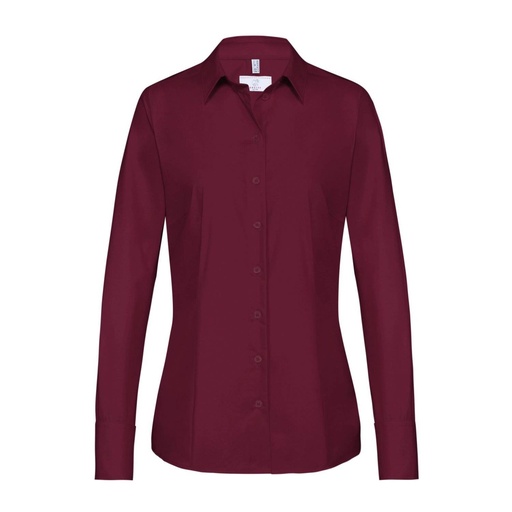 Basic-Bluse, bordeaux weinrot