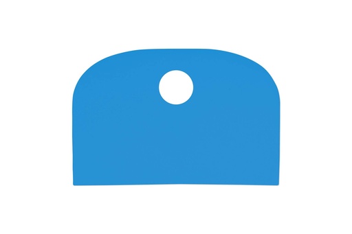 Teigschaber aus LDPE, 148 x 99 mm, blau