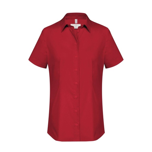 Basic-Bluse, rot