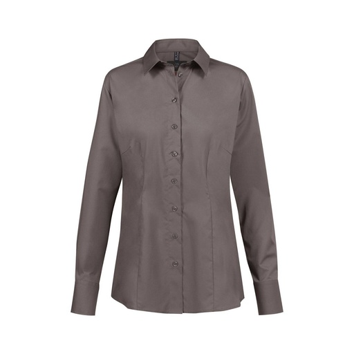 Basic-Bluse, taupe