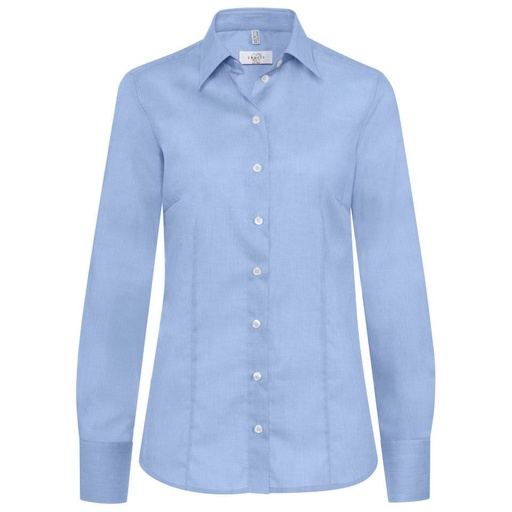 Bluse, fil á fil bleu, Gr.42