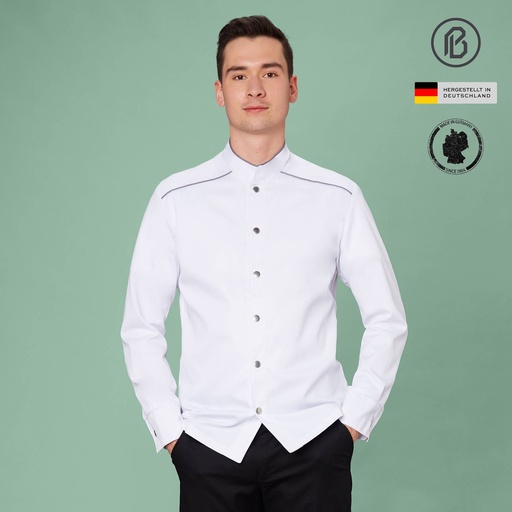 Facile-Henry, weiße Herren-Kochjacke